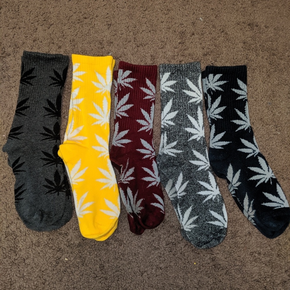 5 pairs- Weed socks